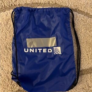 United Blue Drawstring Backpack